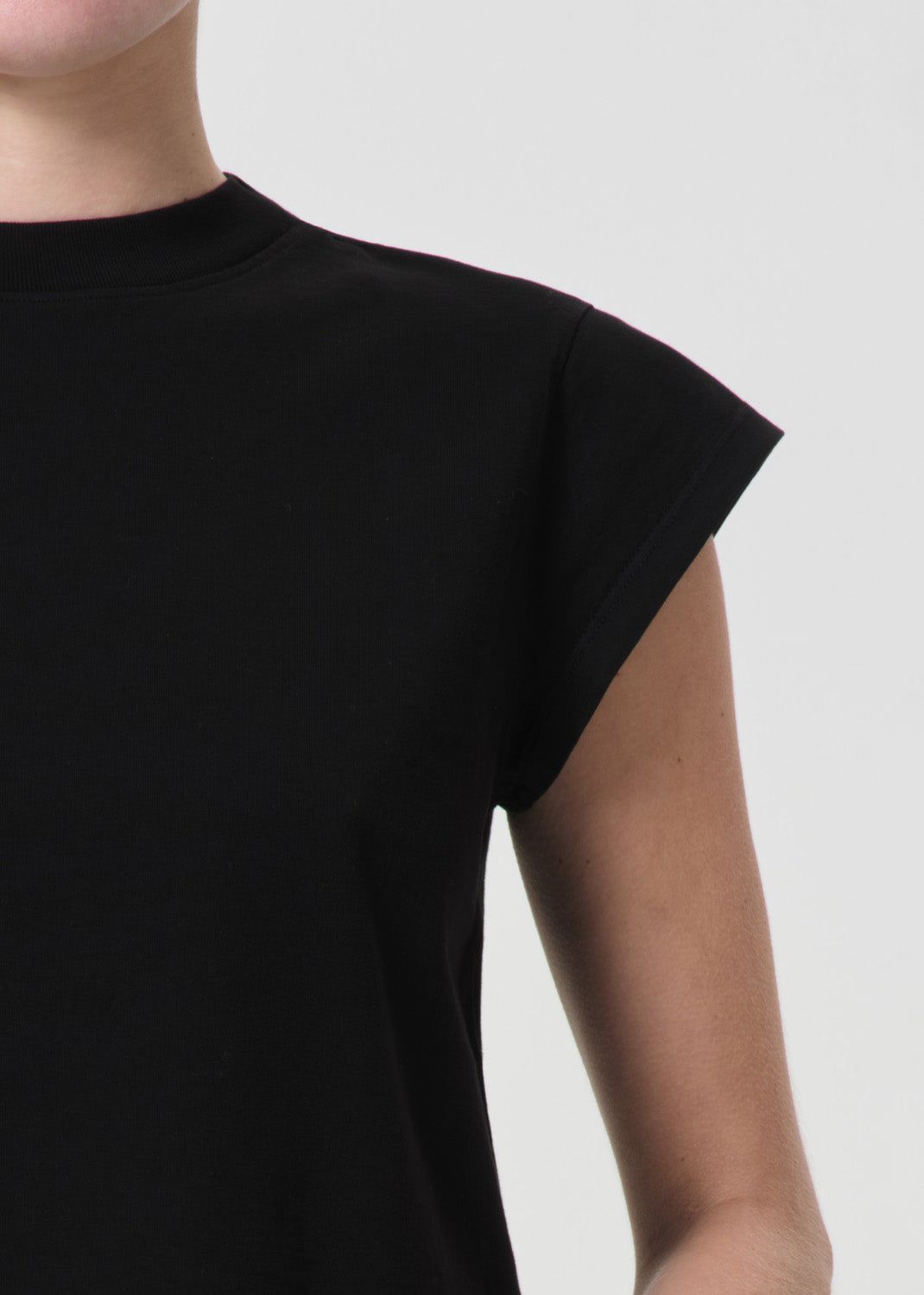 Hauts Agolde Bryce Tee Femme Noir | EXJAC-2714