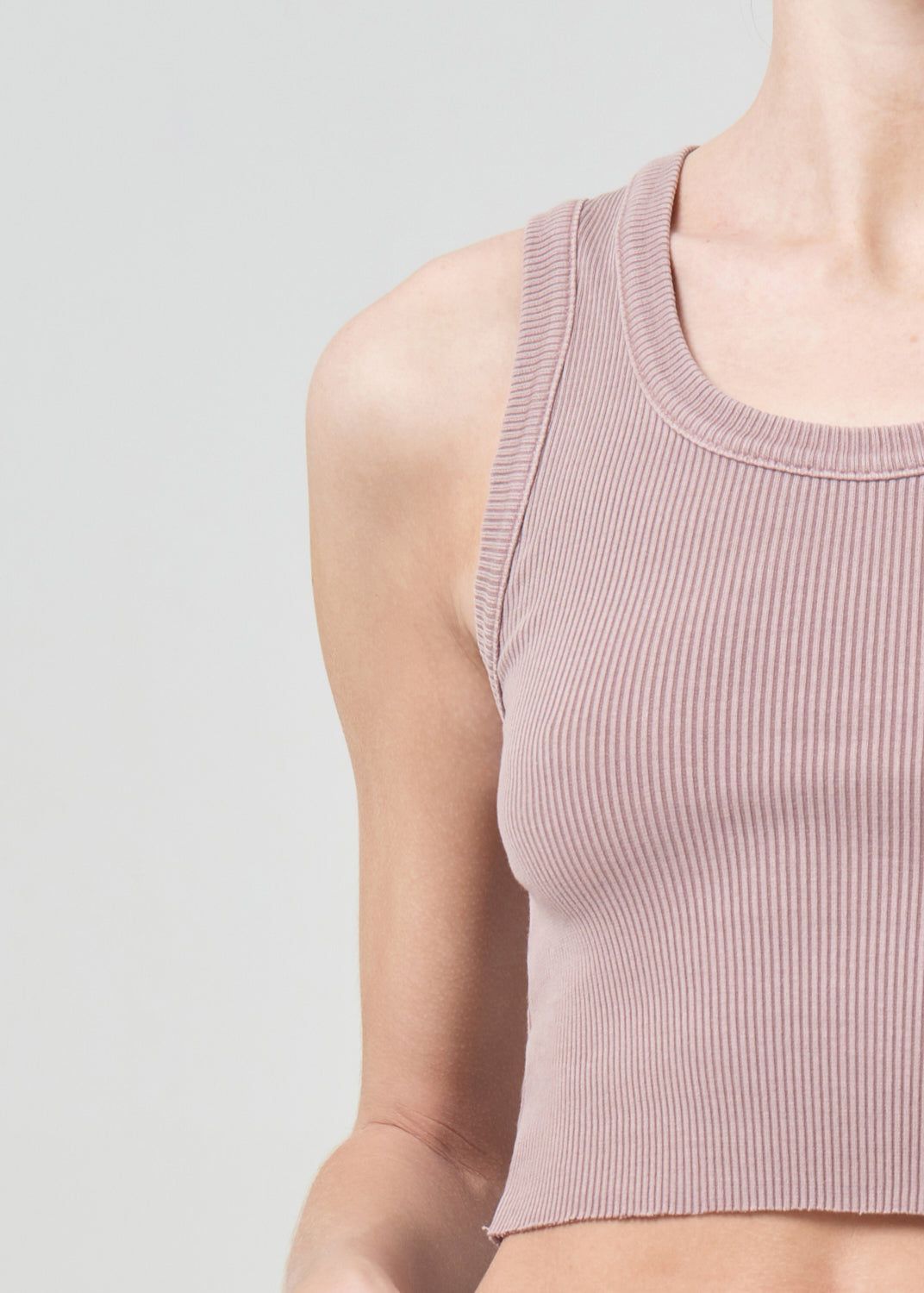Hauts Agolde Cropped Poppy Tank Femme Spider Lily | JBEUL-3129
