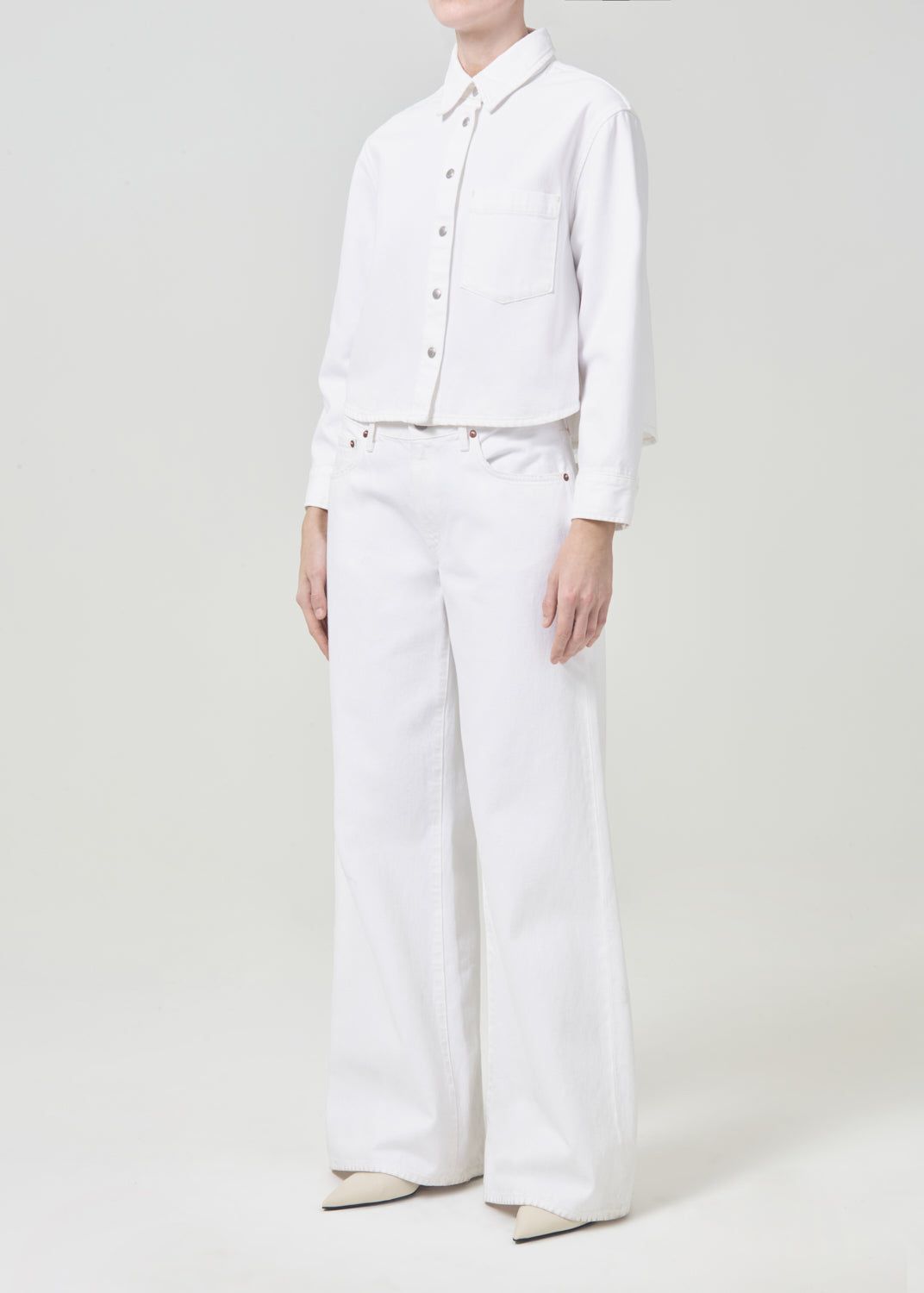 Hauts Agolde Dagmar Shirt Femme Milkshake | RUOKA-4570