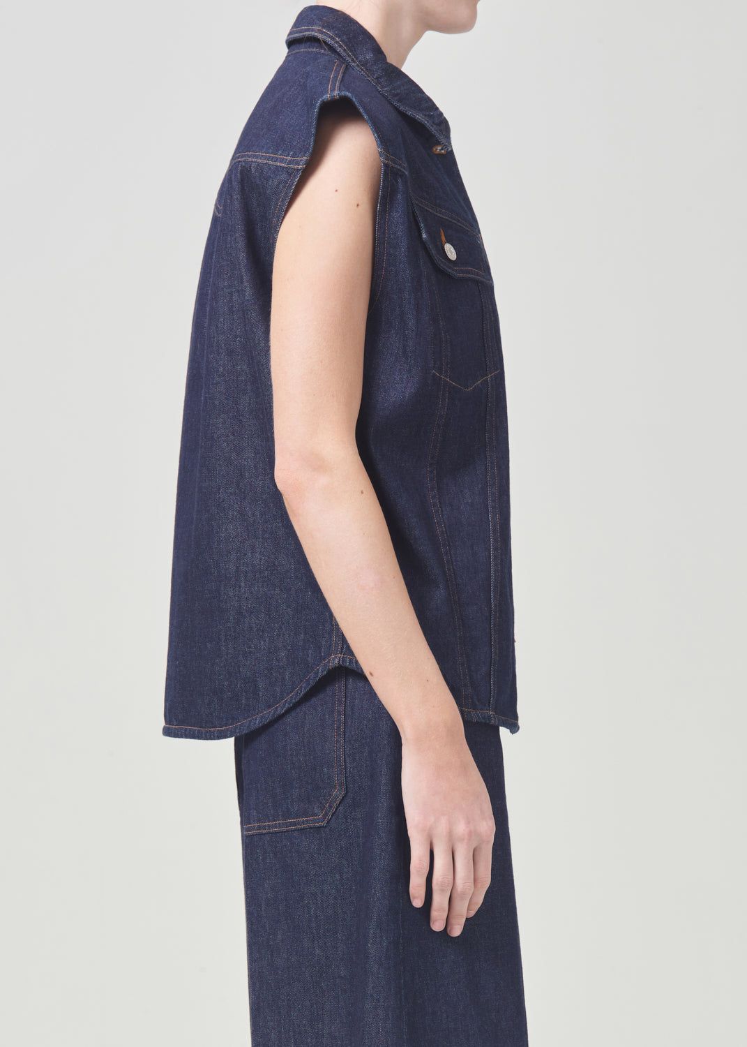 Hauts Agolde Evan Shirt Femme Pure | SBVRC-9241