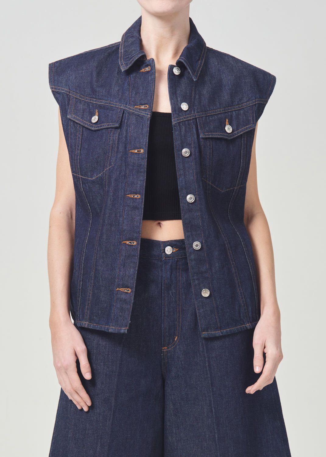 Hauts Agolde Evan Shirt Femme Pure | SBVRC-9241