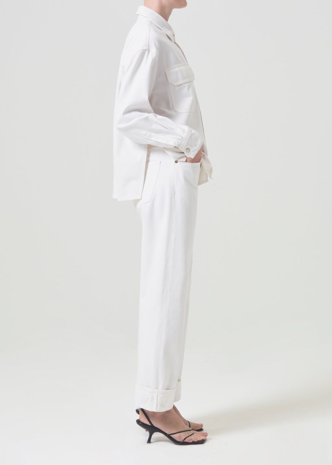 Hauts Agolde Gwen Slice Shirt Femme Fortune Cookie | FTIZV-4689
