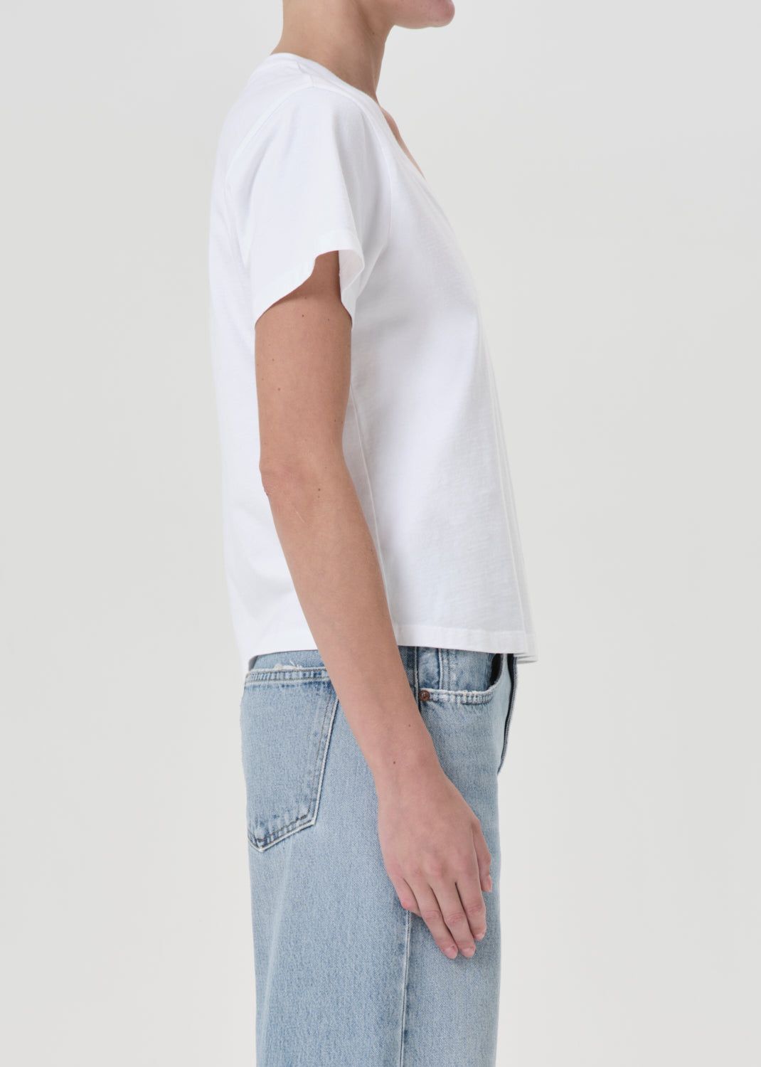 Hauts Agolde Jones T-Shirt Femme Blanche | BVGWC-4820