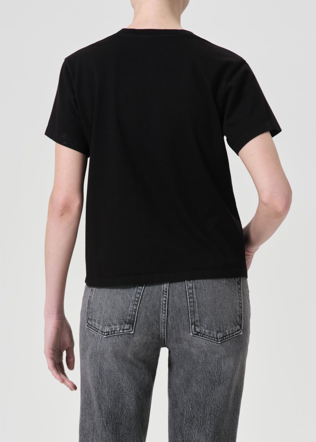 Hauts Agolde Jones T-Shirt Femme Noir | MVIKS-7430