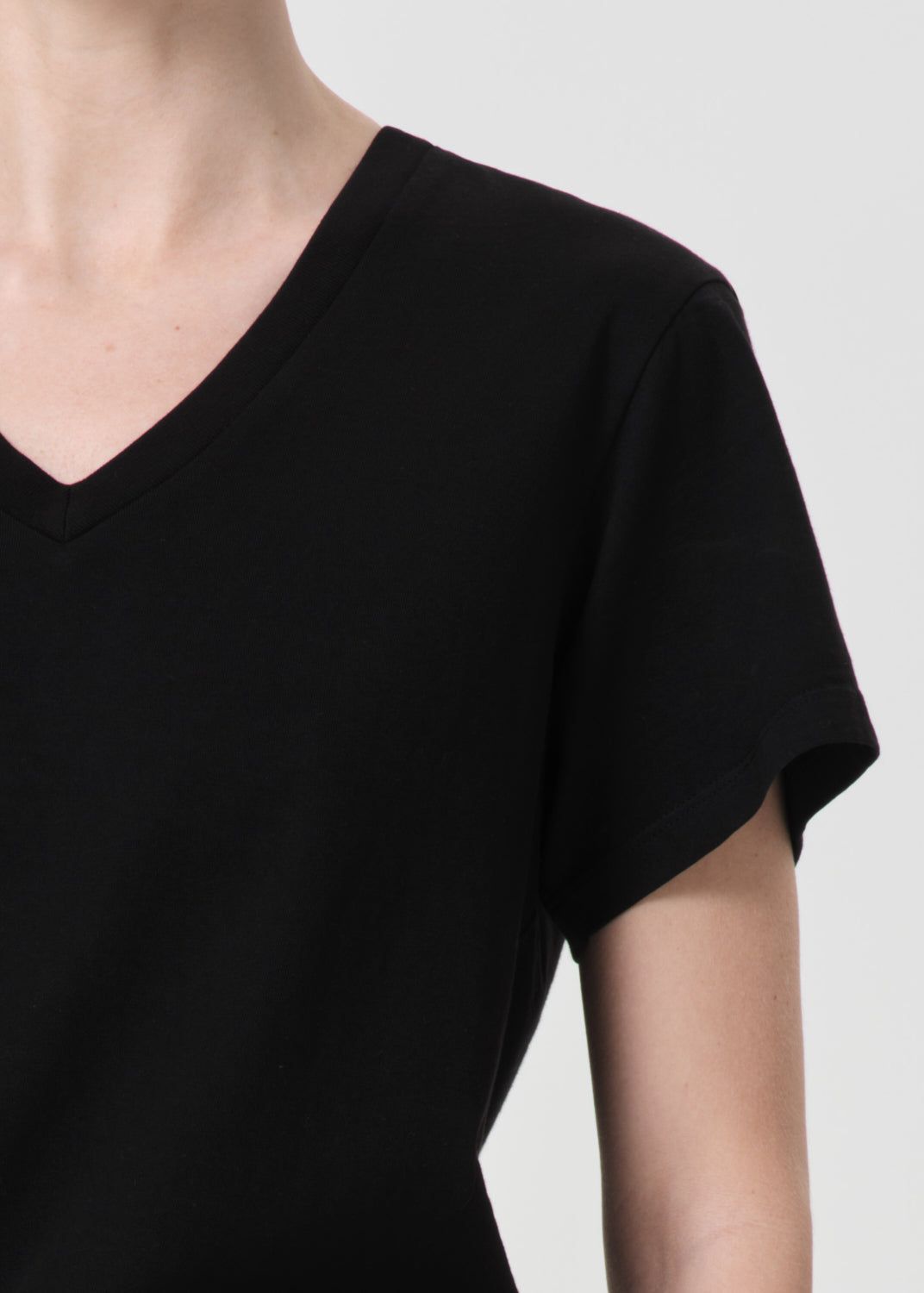 Hauts Agolde Jones T-Shirt Femme Noir | MVIKS-7430