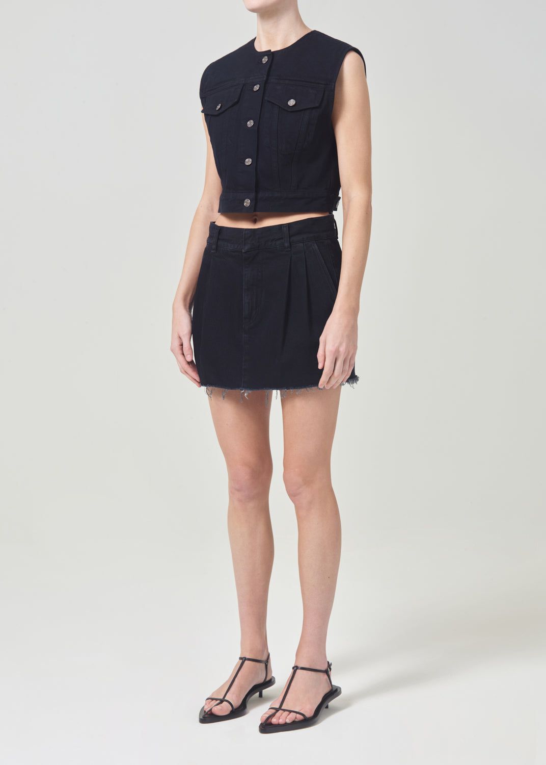 Hauts Agolde Leo Vest Femme Smudge | EDOKX-7038