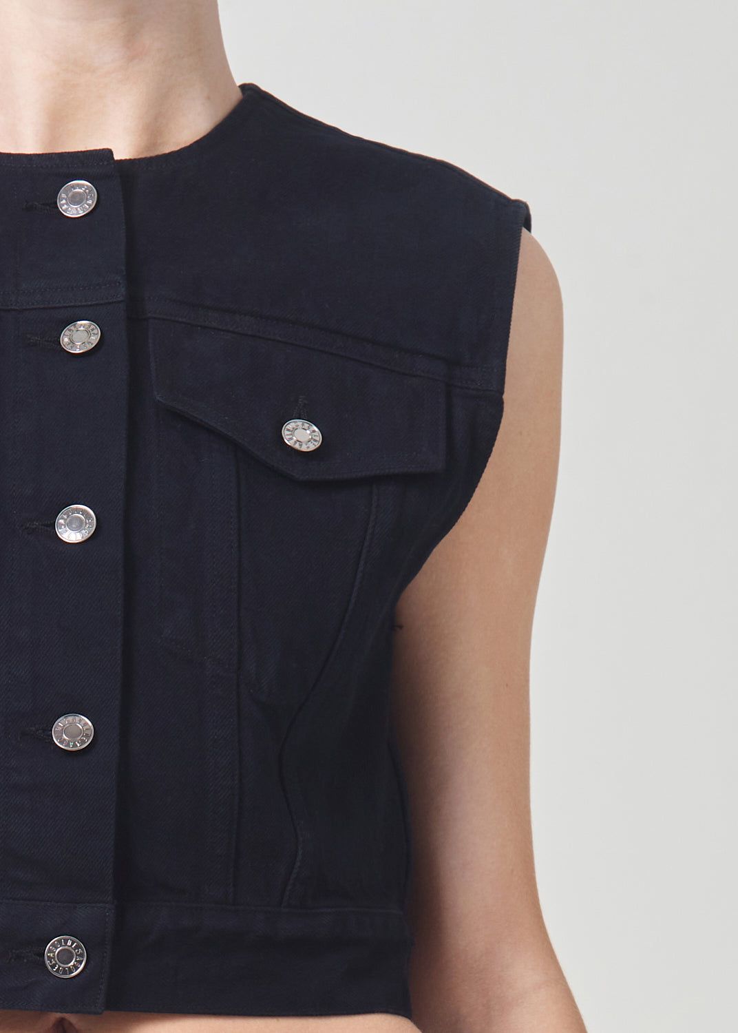 Hauts Agolde Leo Vest Femme Smudge | EDOKX-7038