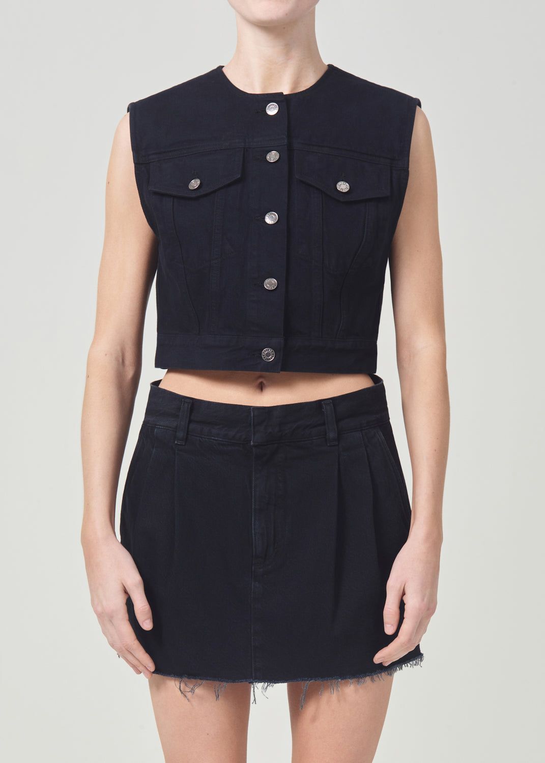 Hauts Agolde Leo Vest Femme Smudge | EDOKX-7038