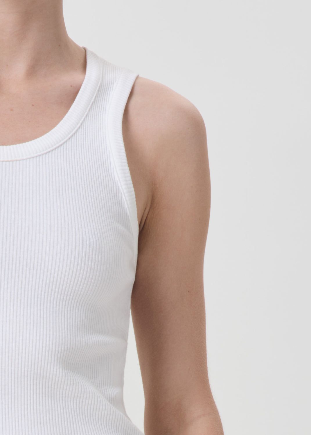 Hauts Agolde Poppy Tank Femme Blanche | OHCAR-0618