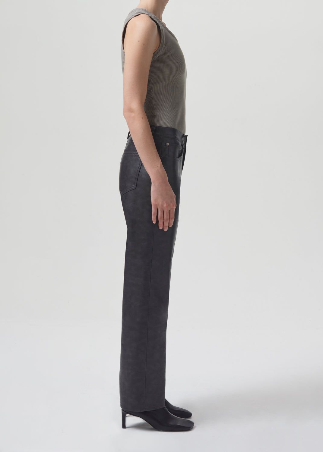 Hauts Agolde Poppy Tank Femme Drab | RTSPC-3562