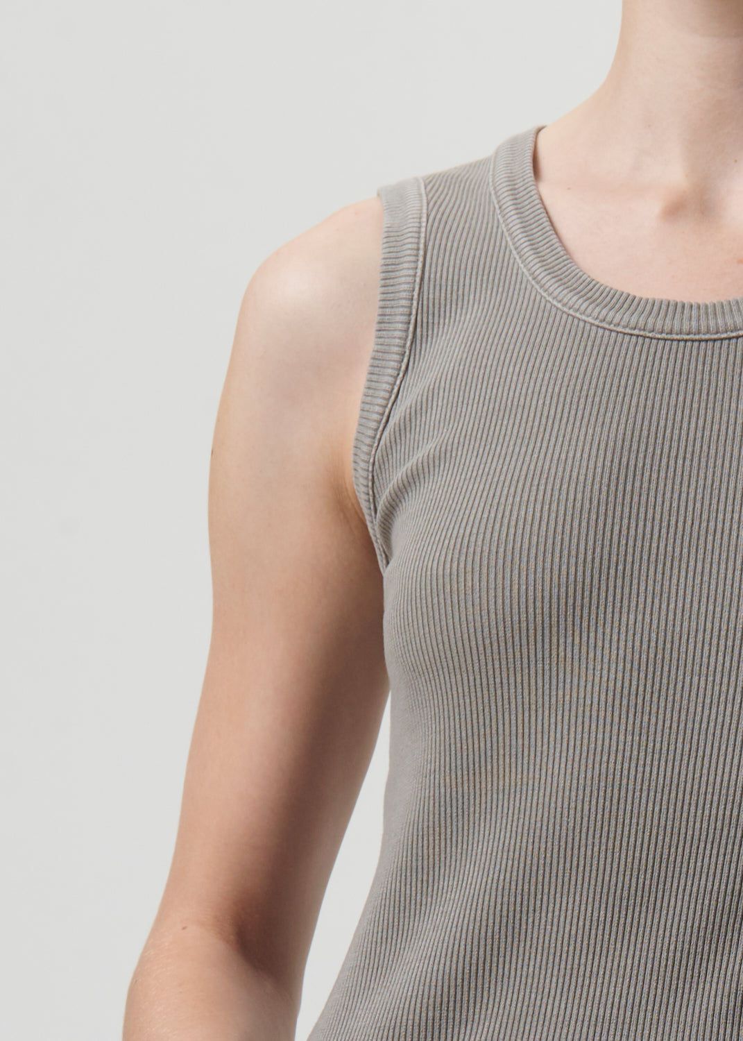 Hauts Agolde Poppy Tank Femme Drab | RTSPC-3562