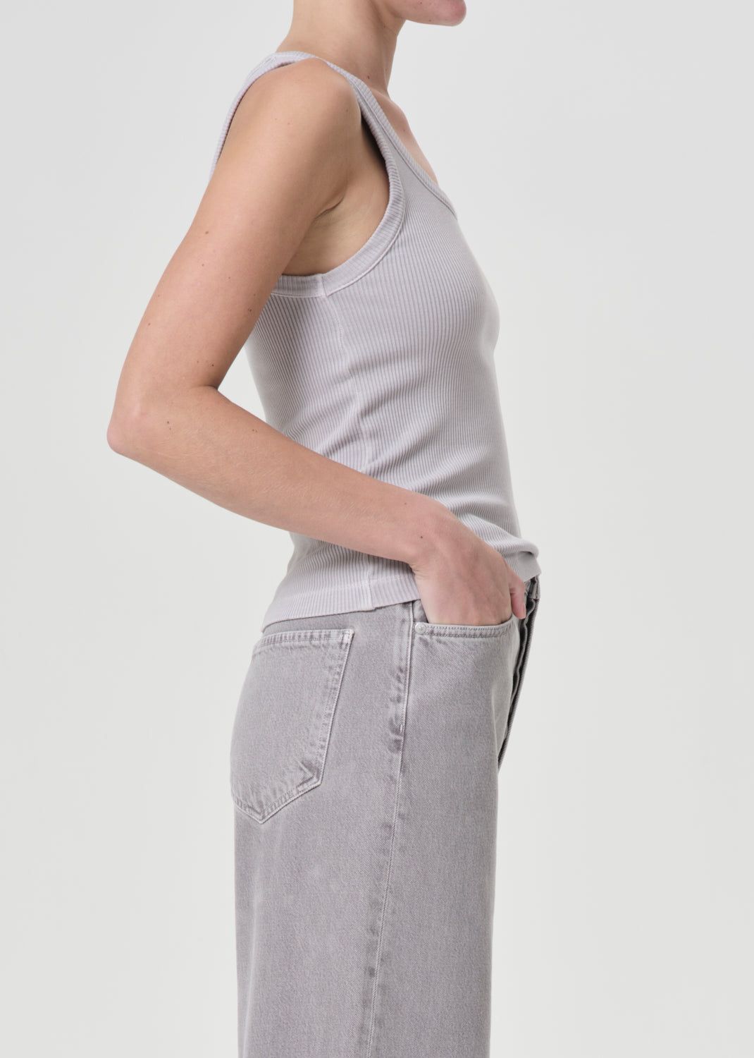 Hauts Agolde Poppy Tank Femme Flake | HVMCE-4830