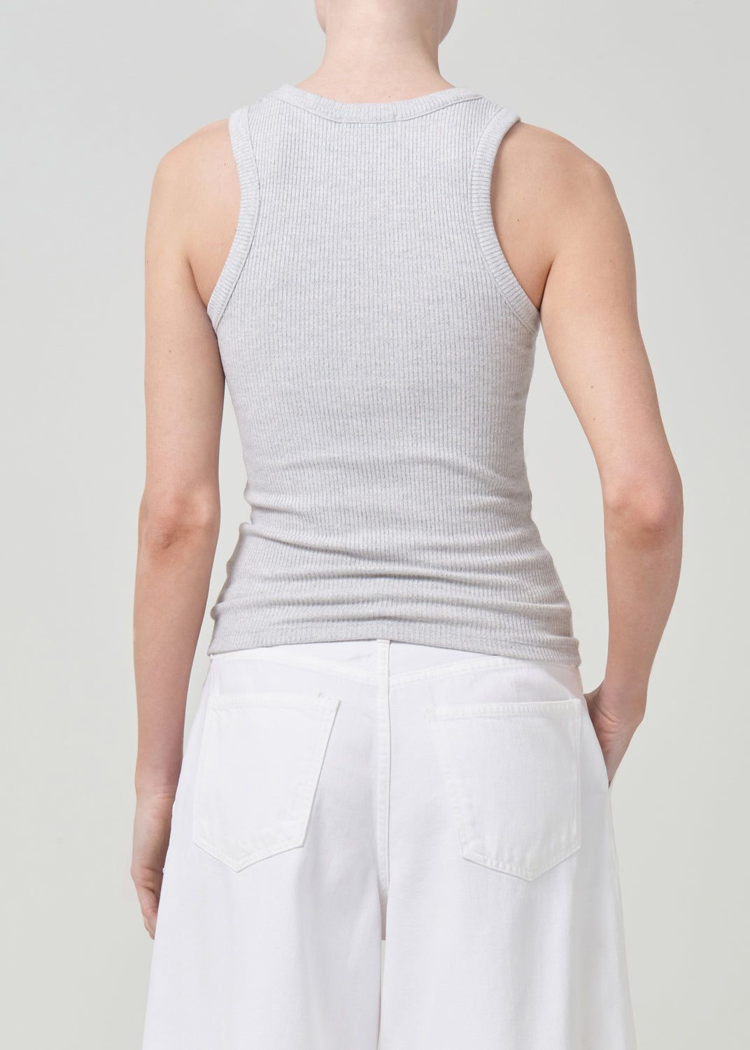 Hauts Agolde Poppy Tank Femme Grise | JIZOP-7365