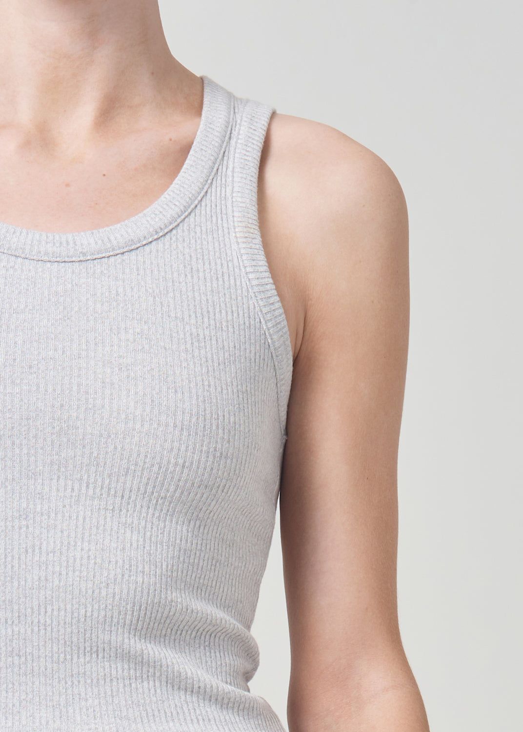 Hauts Agolde Poppy Tank Femme Grise | JIZOP-7365