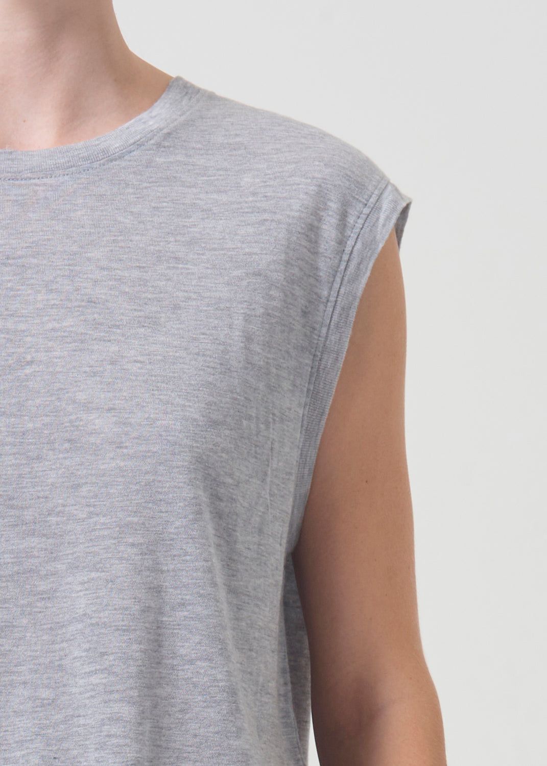 Hauts Agolde Raya Muscle Tee Femme Grise | ORDNM-7581