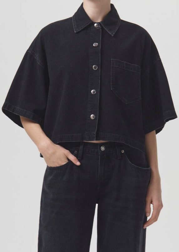 Hauts Agolde Rona Box Shirt Femme Intense | CJKHB-8601