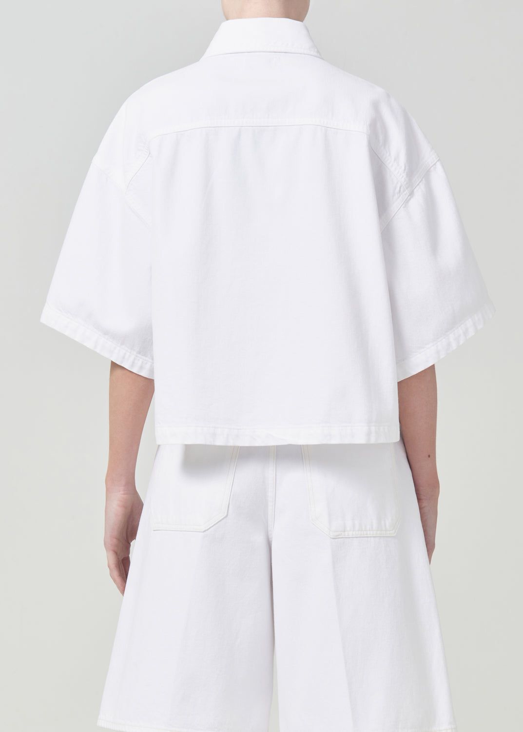 Hauts Agolde Rona Box Shirt Femme Milkshake | BGQJL-5084