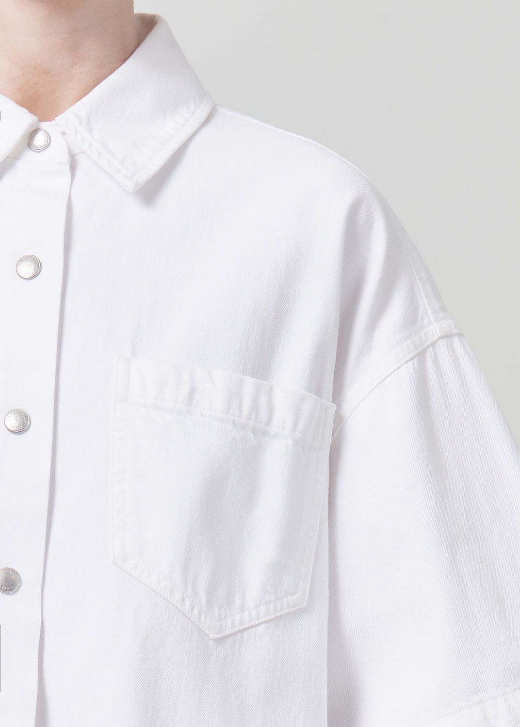 Hauts Agolde Rona Box Shirt Femme Milkshake | BGQJL-5084