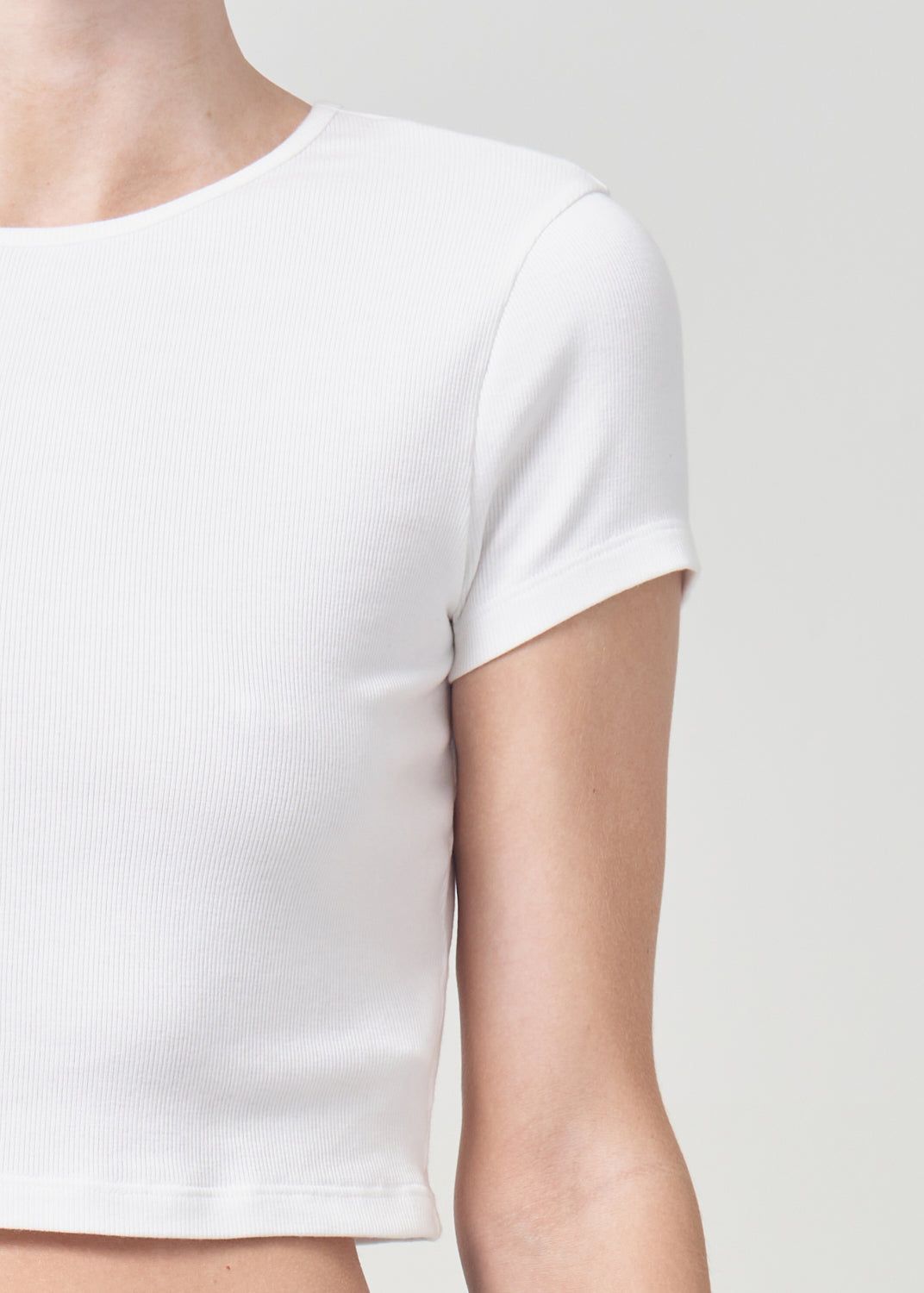 Hauts Agolde Savannah Tee Femme Blanche | JXEZI-3164