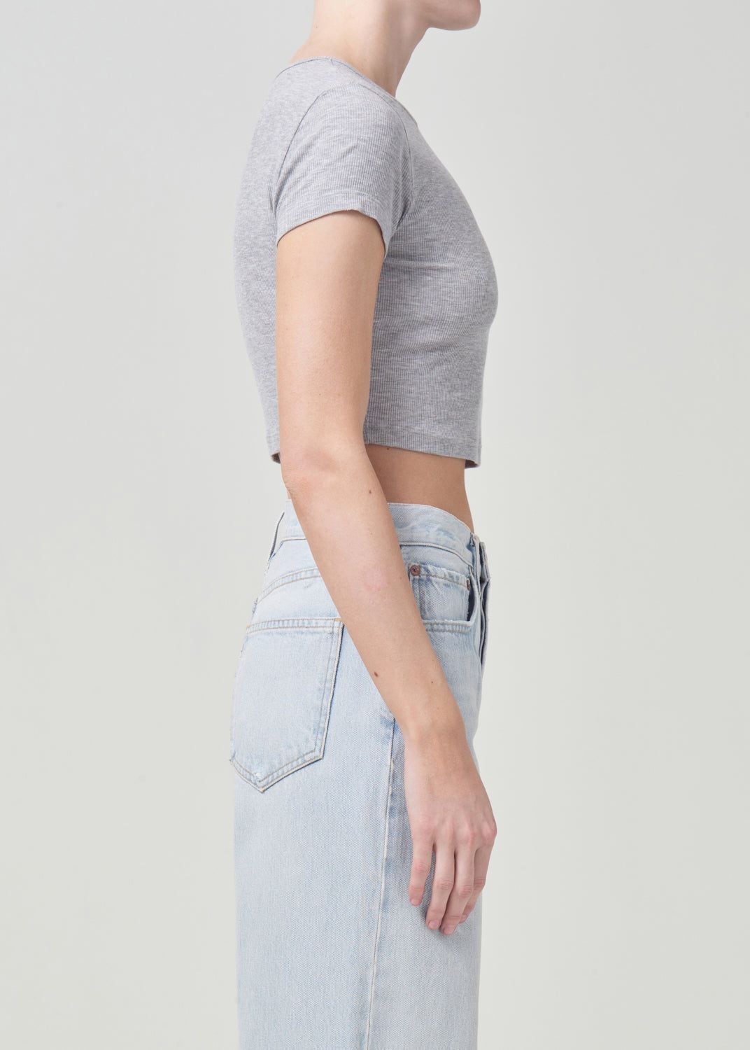 Hauts Agolde Savannah Tee Femme Grise | TVLZD-4357