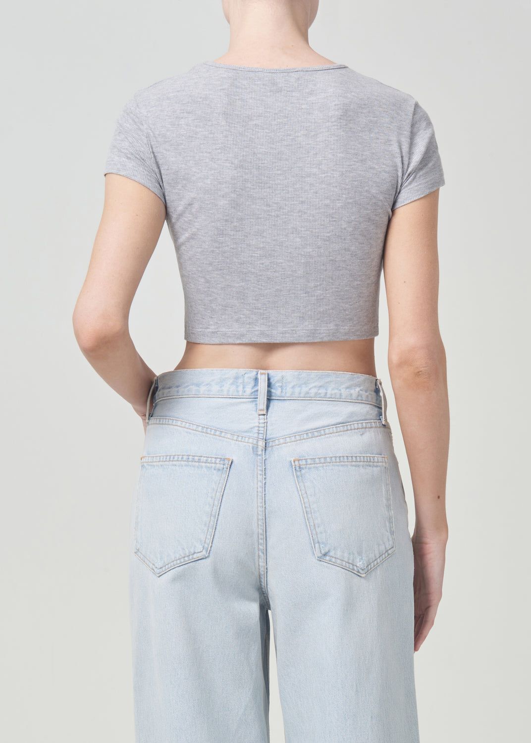 Hauts Agolde Savannah Tee Femme Grise | TVLZD-4357