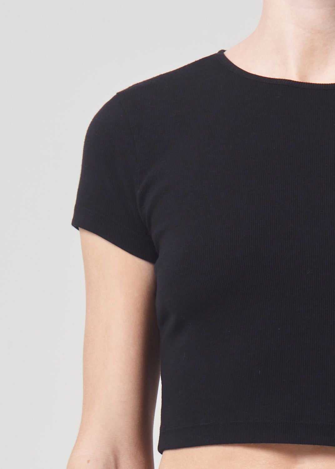 Hauts Agolde Savannah Tee Femme Noir | GXADT-2815