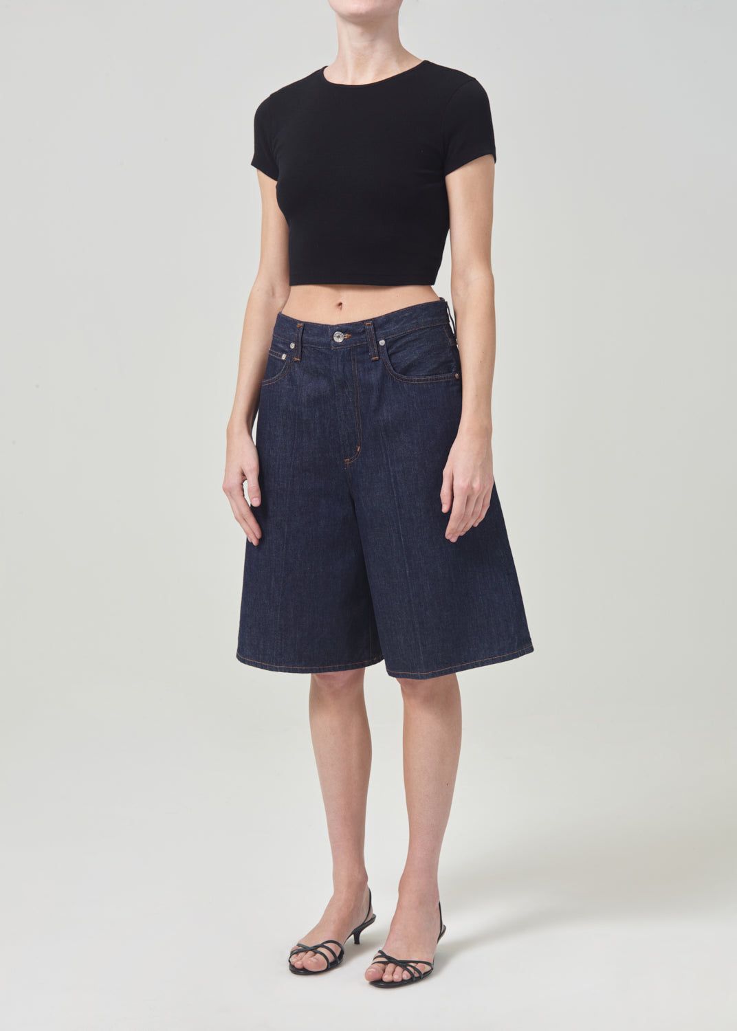 Hauts Agolde Savannah Tee Femme Noir | GXADT-2815
