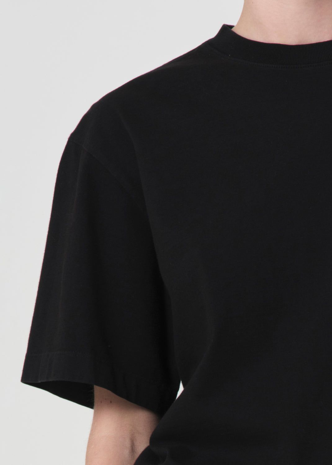 Hauts Agolde Sulma Drop Shoulder Tee Femme Noir | DZCAN-6501