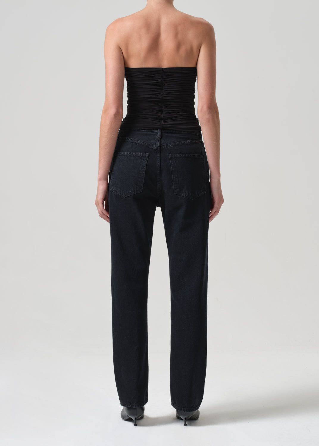 Hauts Agolde Tonia Twist Tube Femme Noir | HGDKZ-7398
