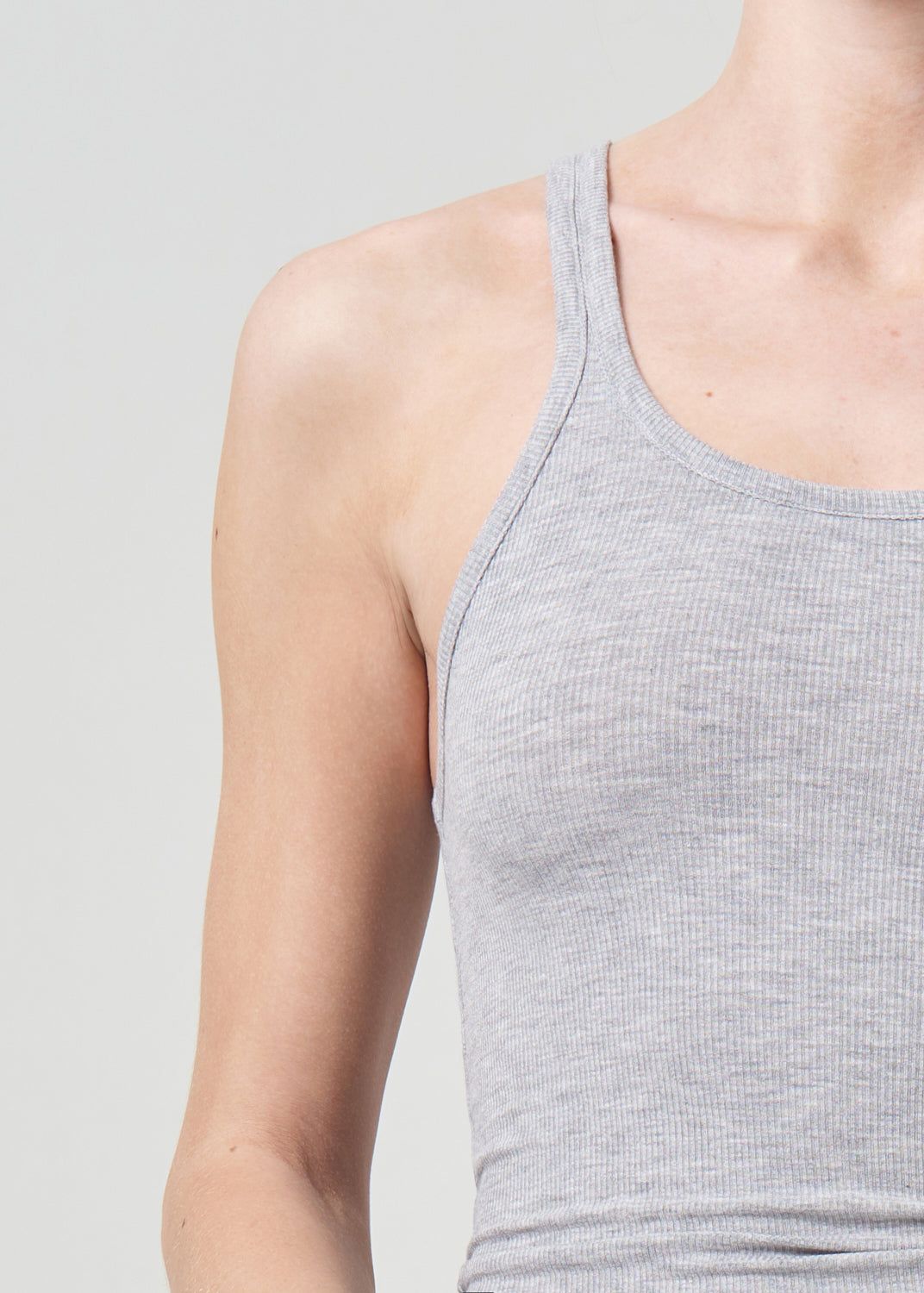 Hauts Agolde Zane Tank Femme Grise | FIPHY-3781