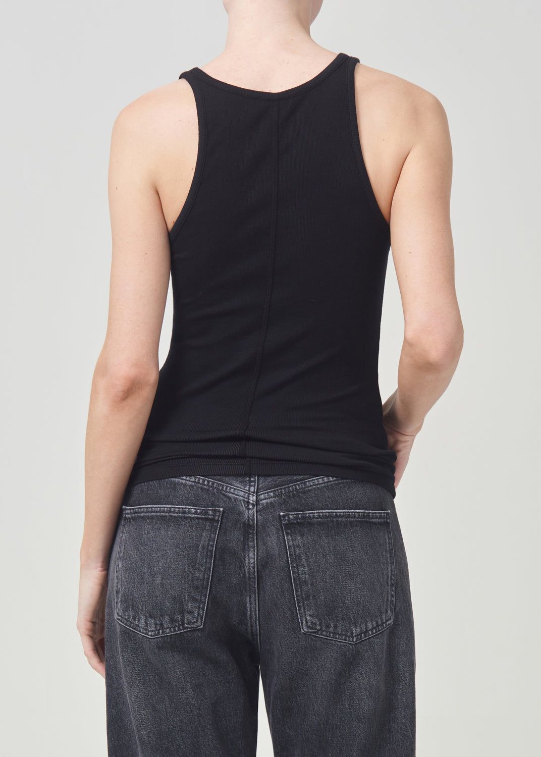 Hauts Agolde Zane Tank Femme Noir | TXFHM-1327
