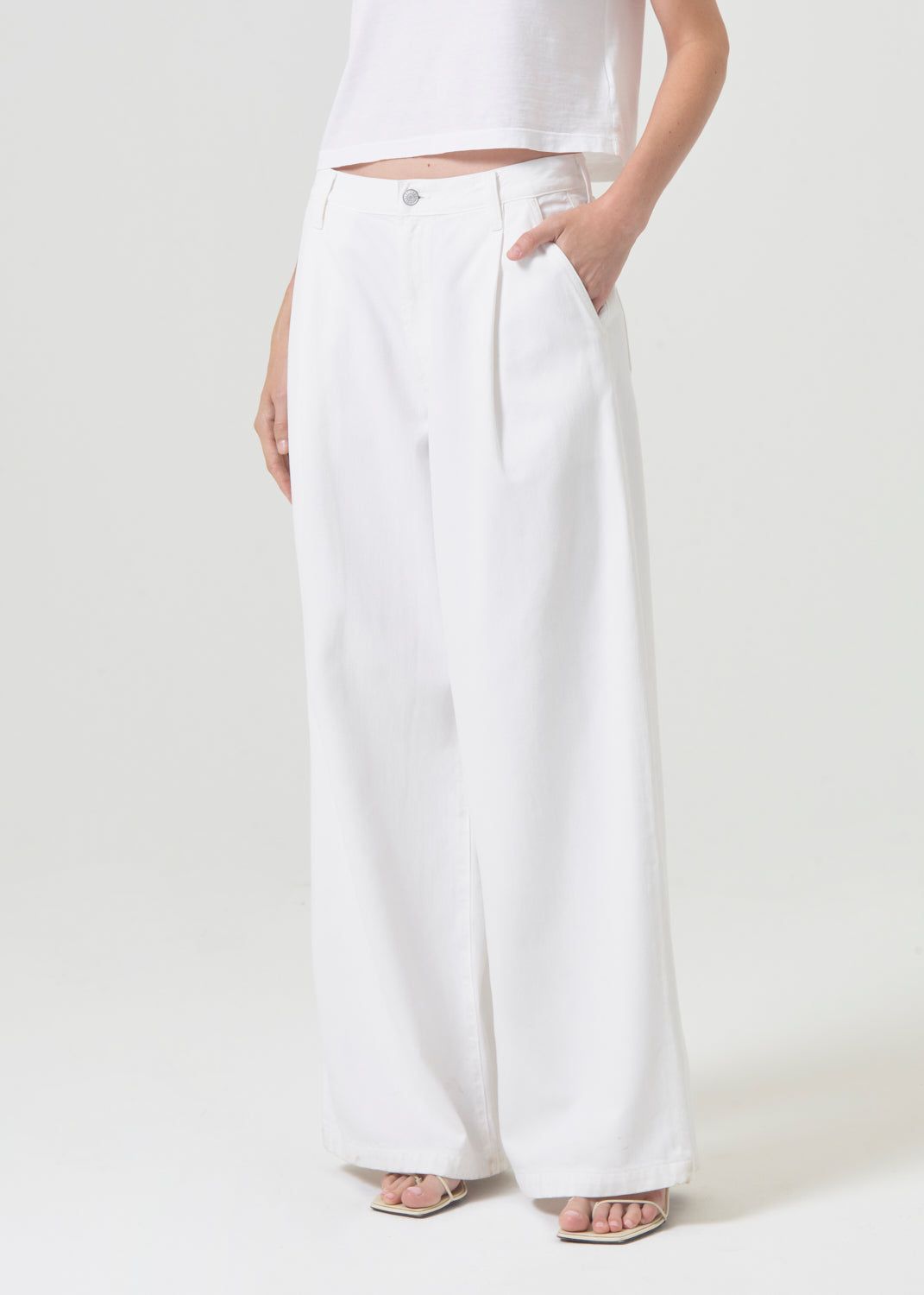 Jean Agolde Ellis Trouser Femme Milkshake | YKPLA-6081