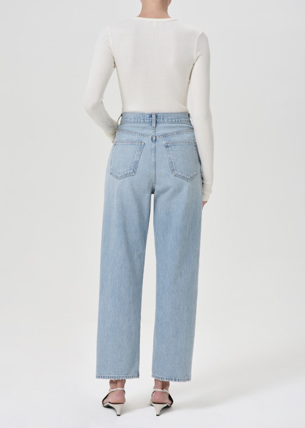 Jean Agolde Fold Waistband Jean Femme Sideline | GNOCS-7324