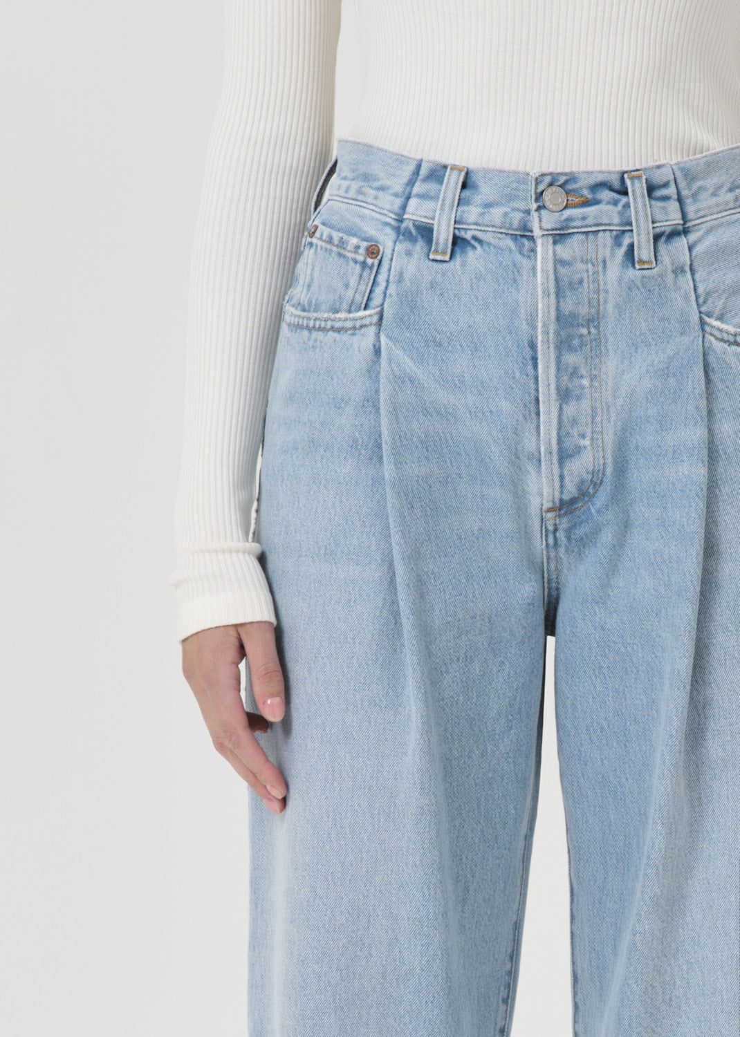 Jean Agolde Fold Waistband Jean Femme Sideline | GNOCS-7324