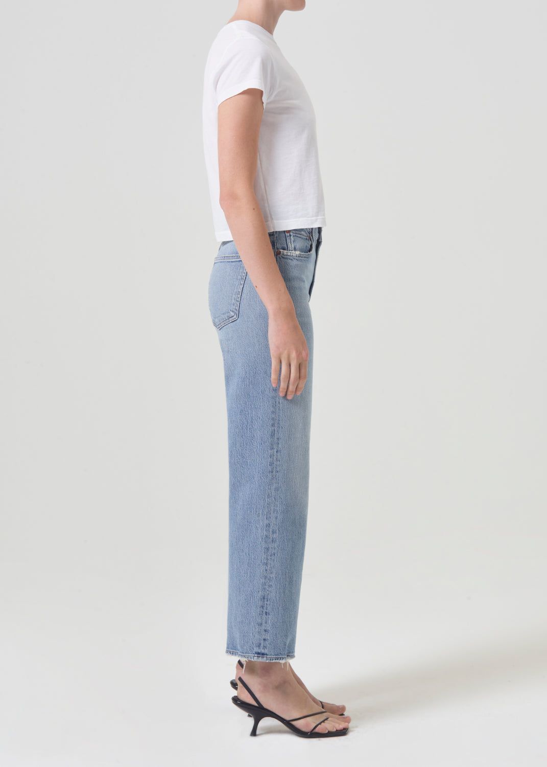Jean Agolde Harper Crop Jean Femme Hassle | UJZQW-0349