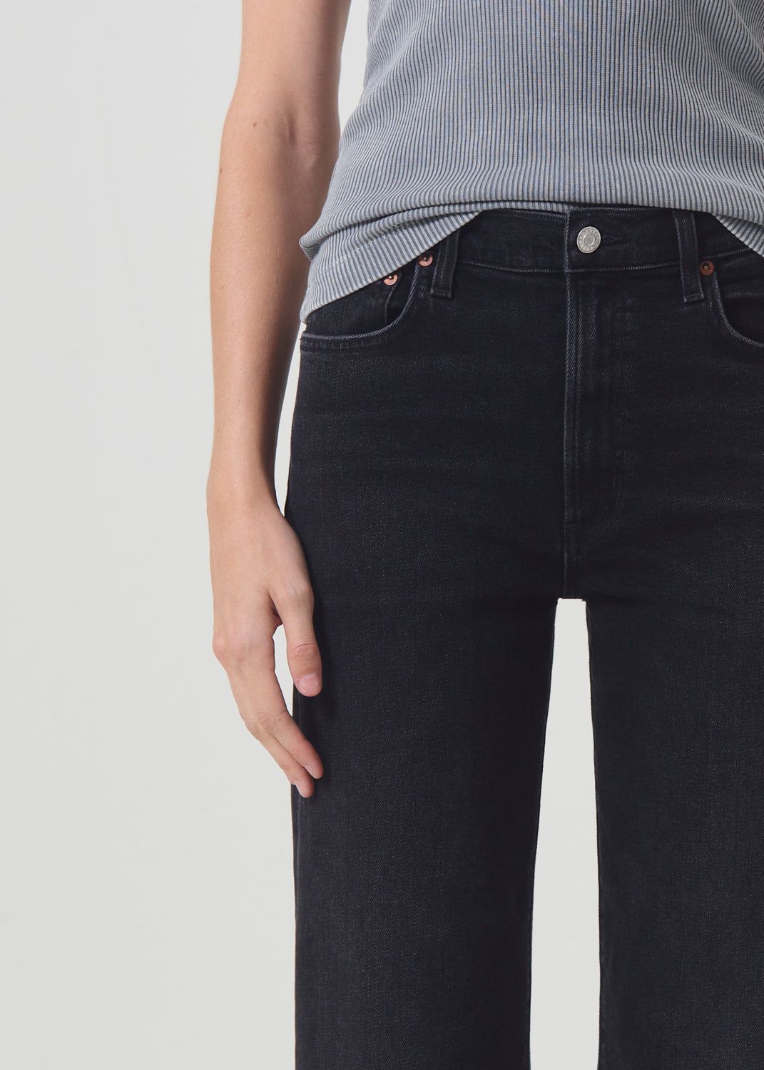 Jean Agolde Harper Crop Jean Femme Hush | LRPVO-7841