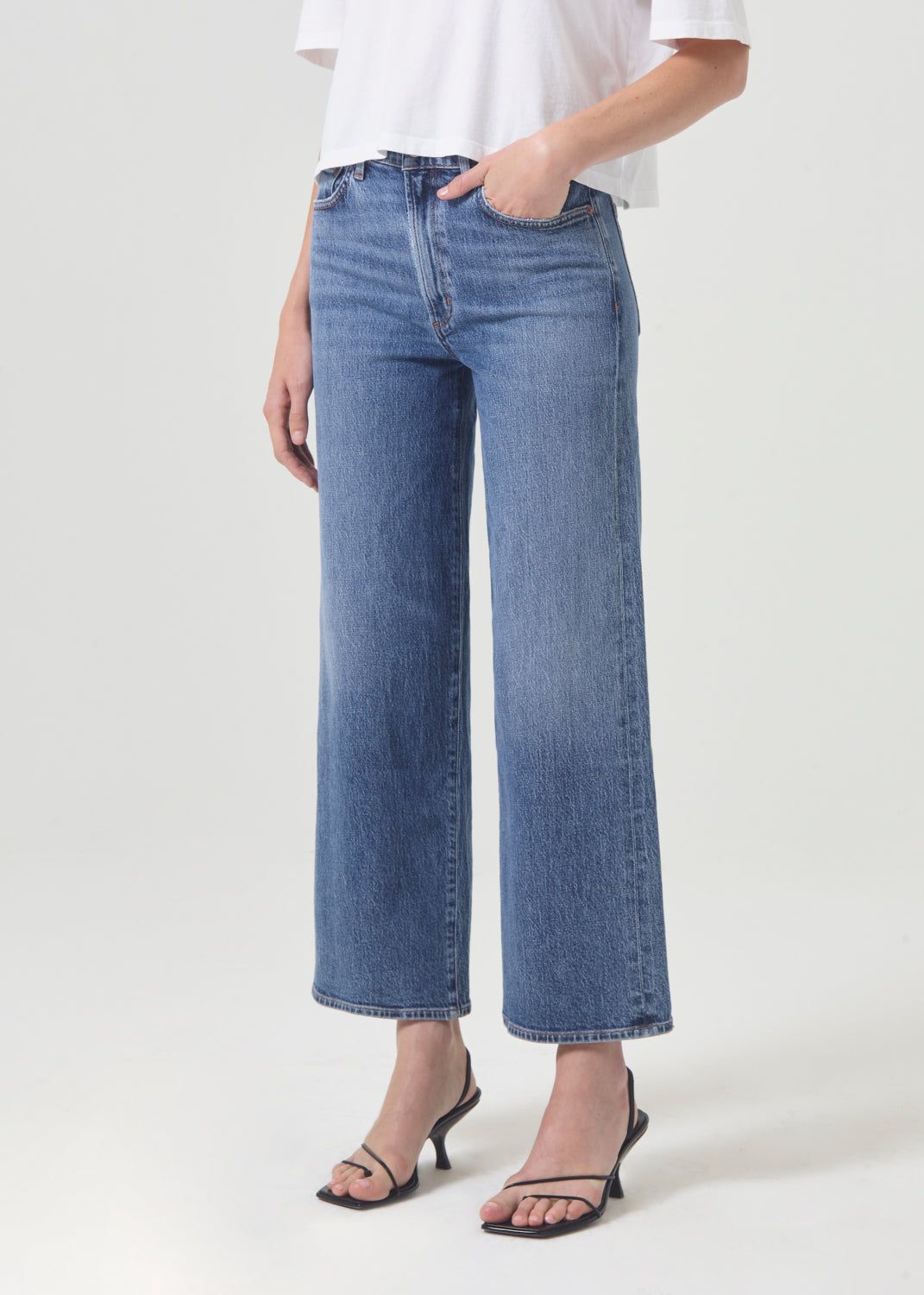 Jean Agolde Harper Crop Jean Femme Moor | LVQTE-4280