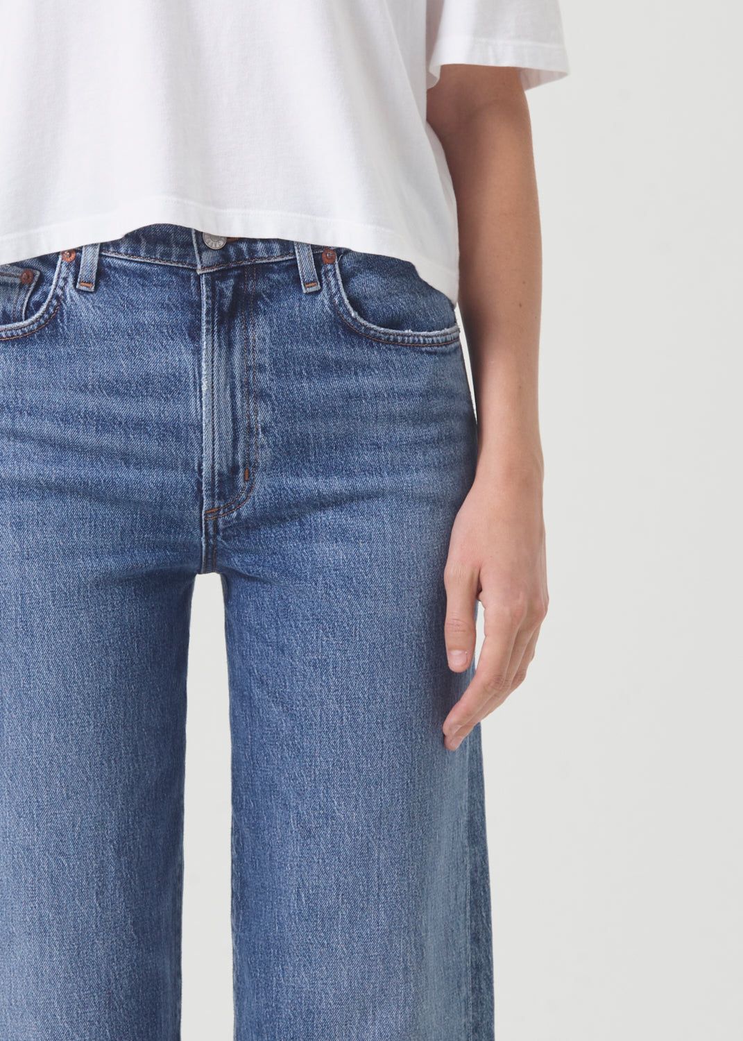 Jean Agolde Harper Crop Jean Femme Moor | LVQTE-4280