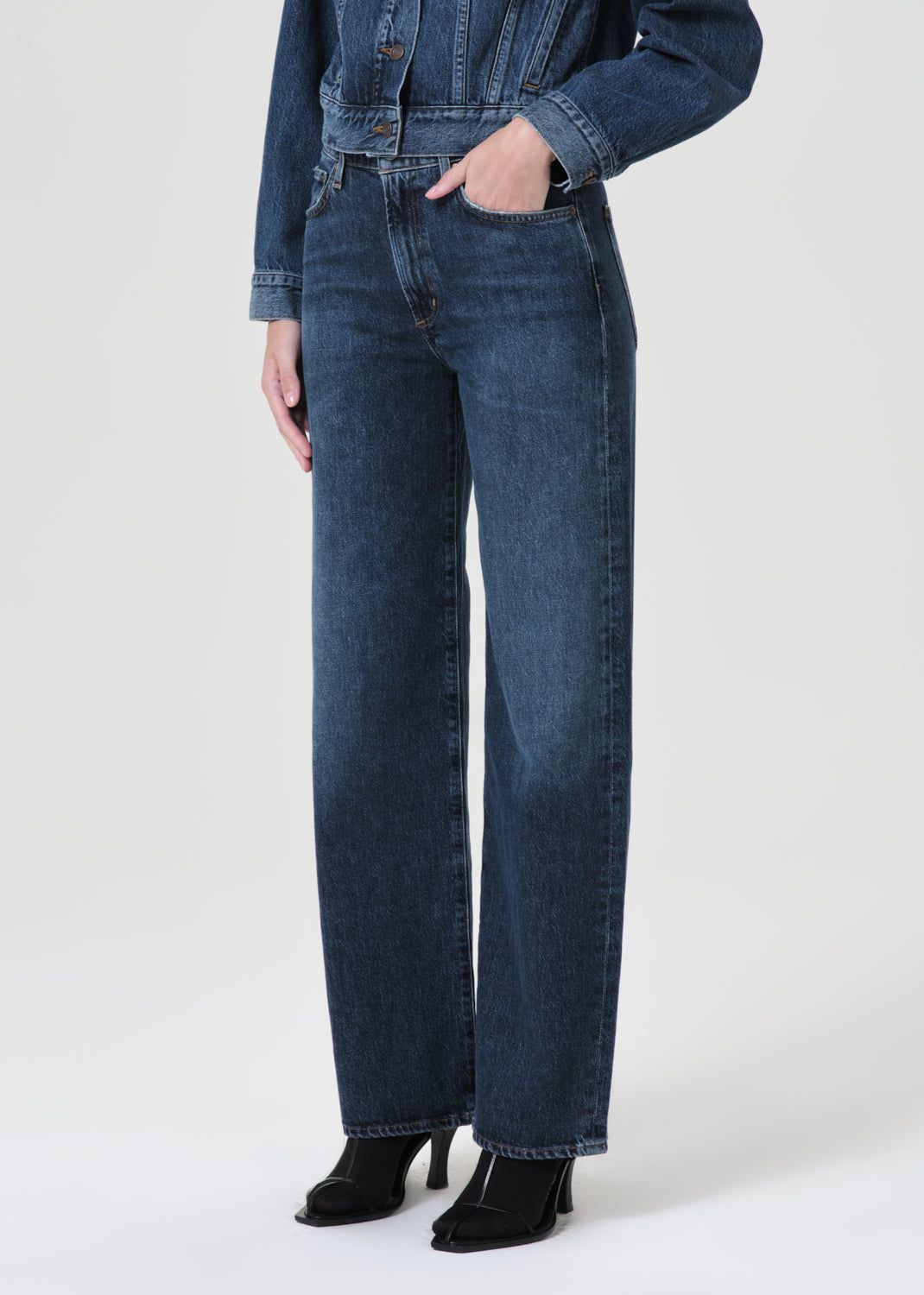 Jean Agolde Harper Straight Jean Stretch Femme Tempo | MNVKB-1692
