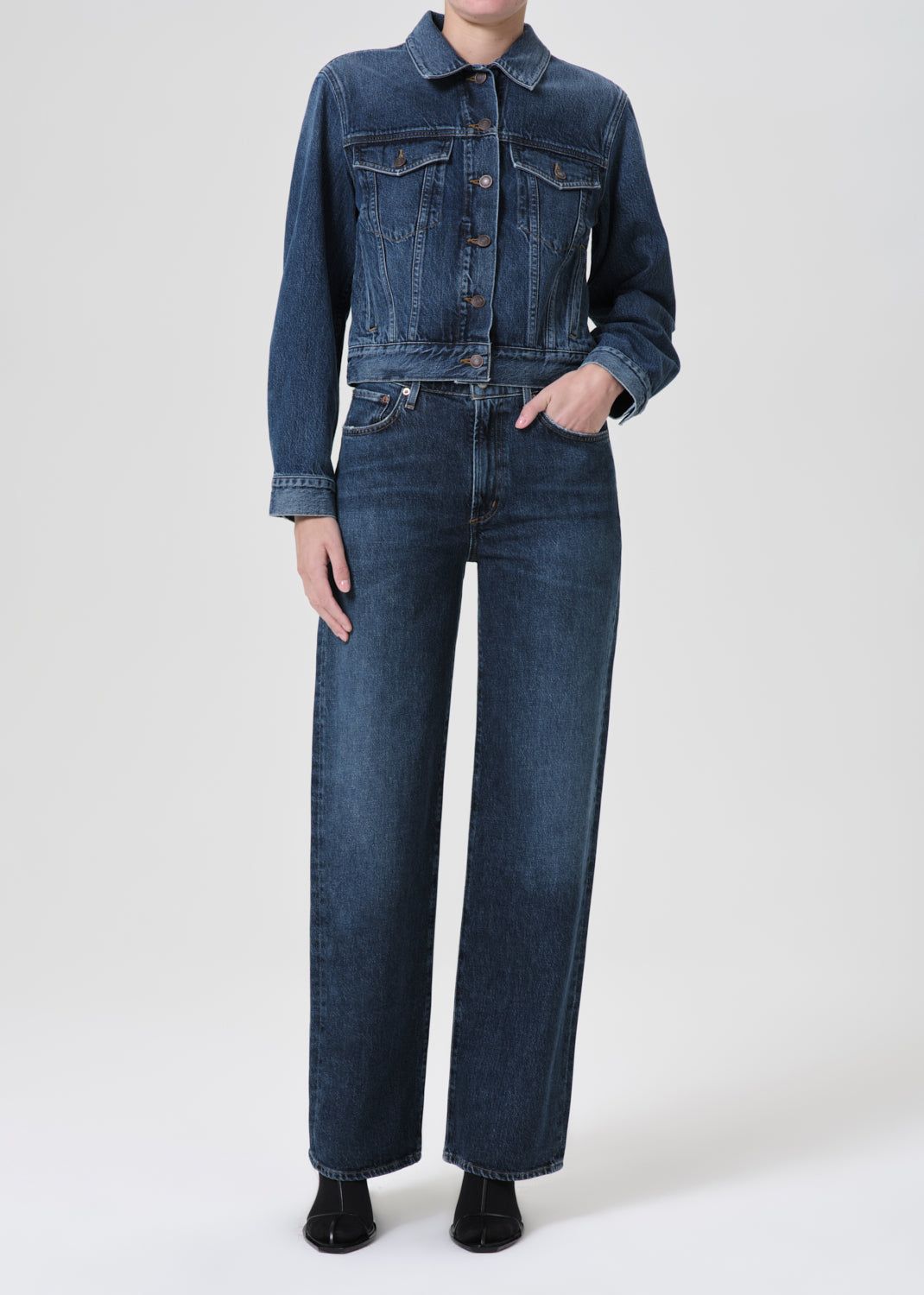 Jean Agolde Harper Straight Jean Stretch Femme Tempo | MNVKB-1692