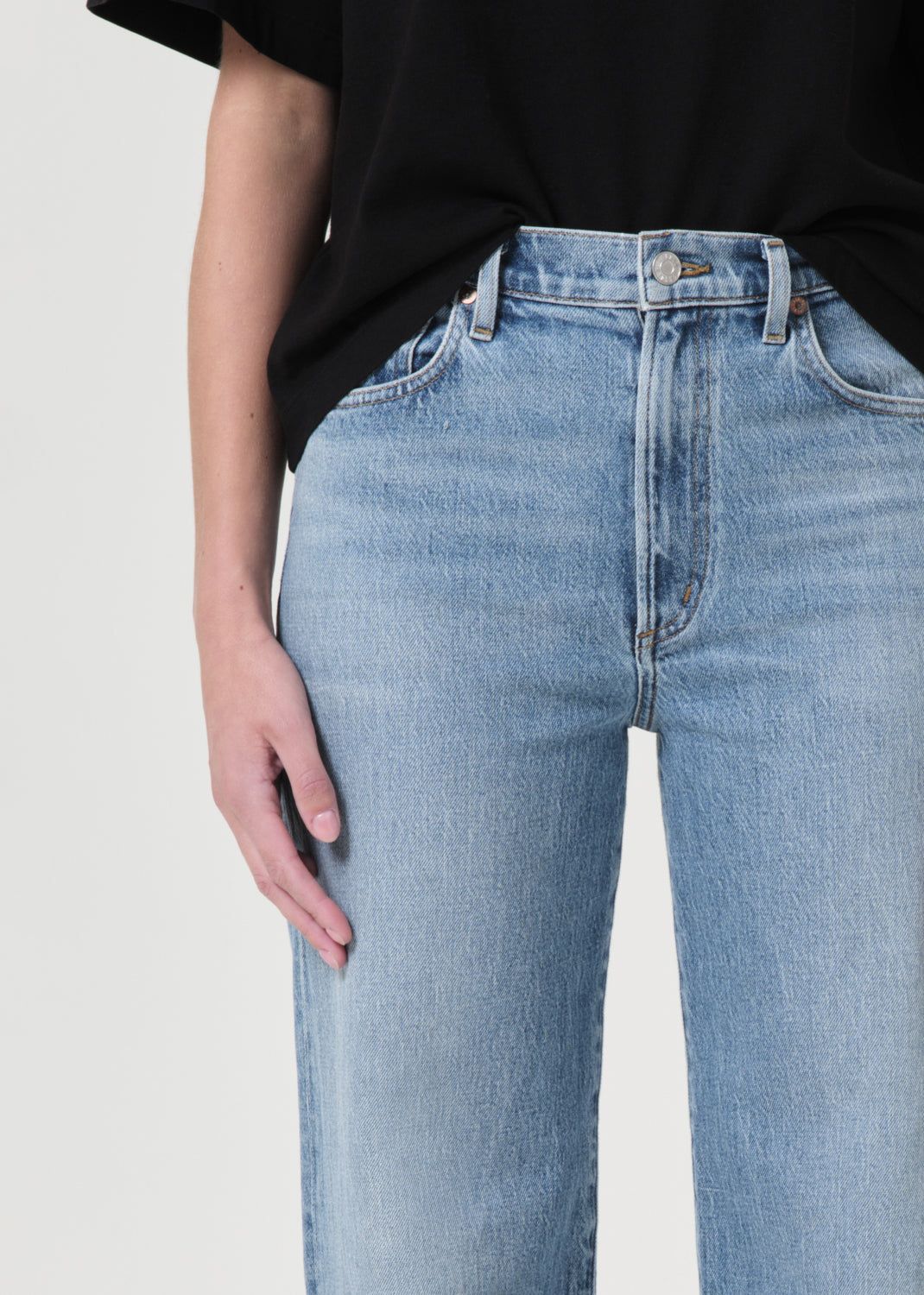 Jean Agolde Harper Straight Jean Stretch Femme Flash | XNCRT-1327
