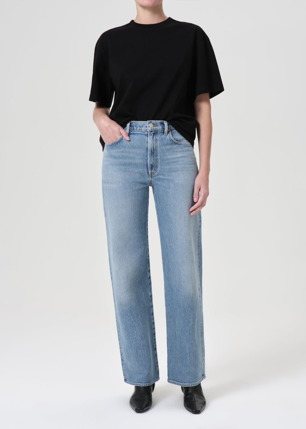 Jean Agolde Harper Straight Jean Stretch Femme Flash | XNCRT-1327