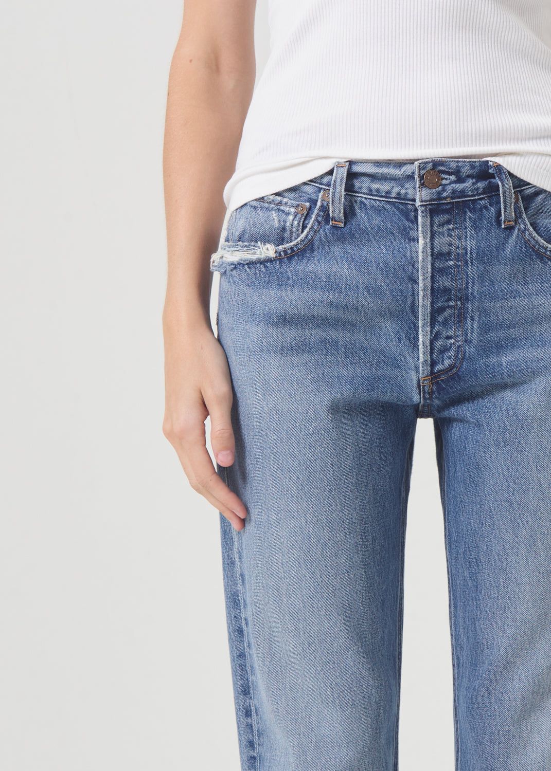 Jean Agolde Parker Long Jean Femme Invention | DPTGW-6382