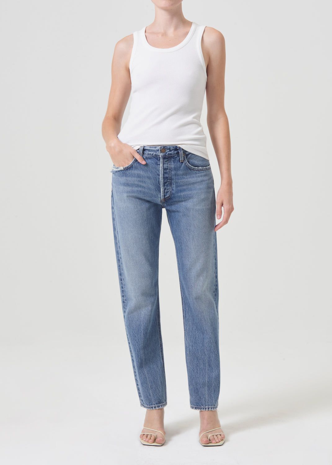 Jean Agolde Parker Long Jean Femme Invention | DPTGW-6382