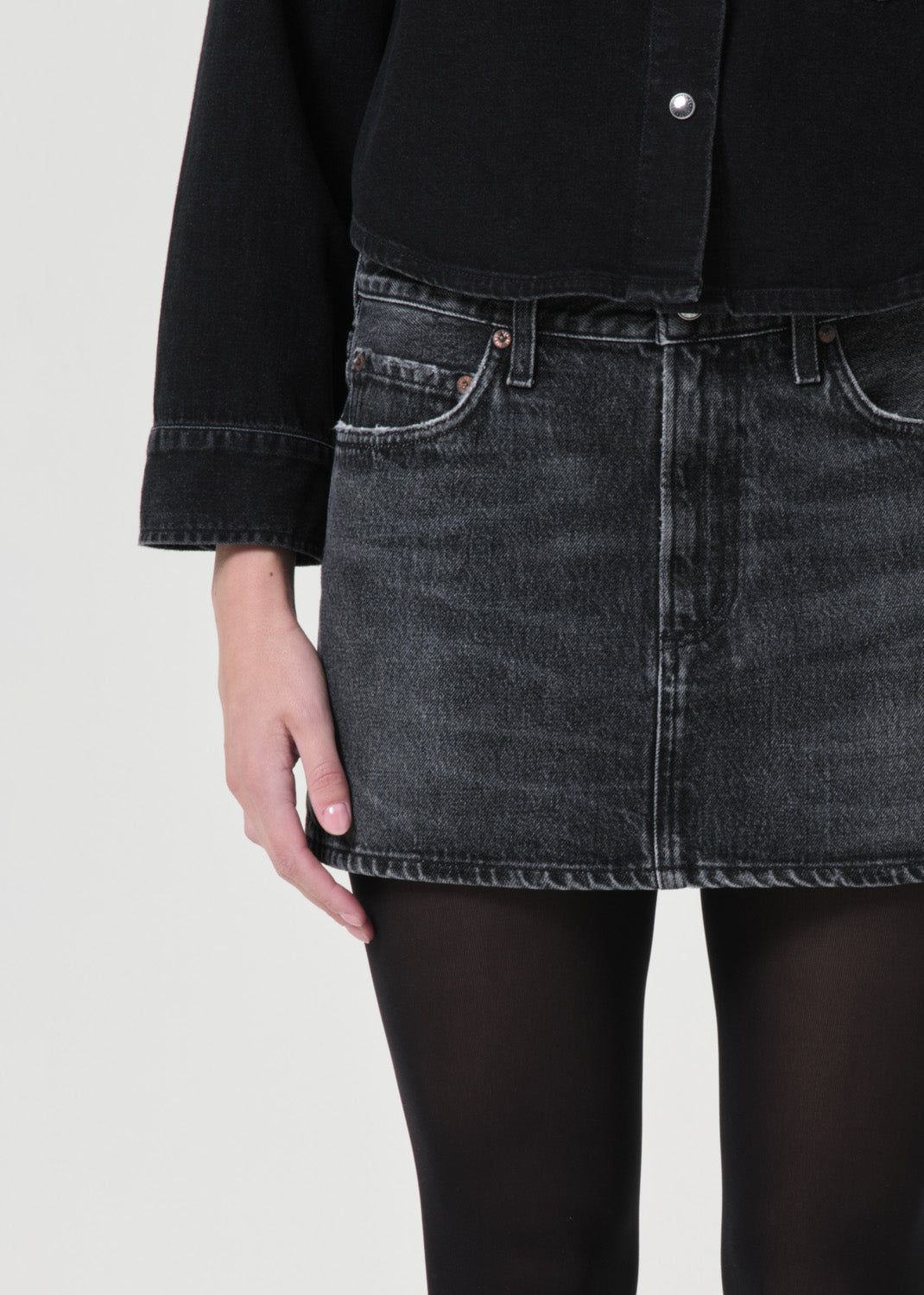 Jupes Agolde Alek Mini Femme Ditch | NQLUD-3461