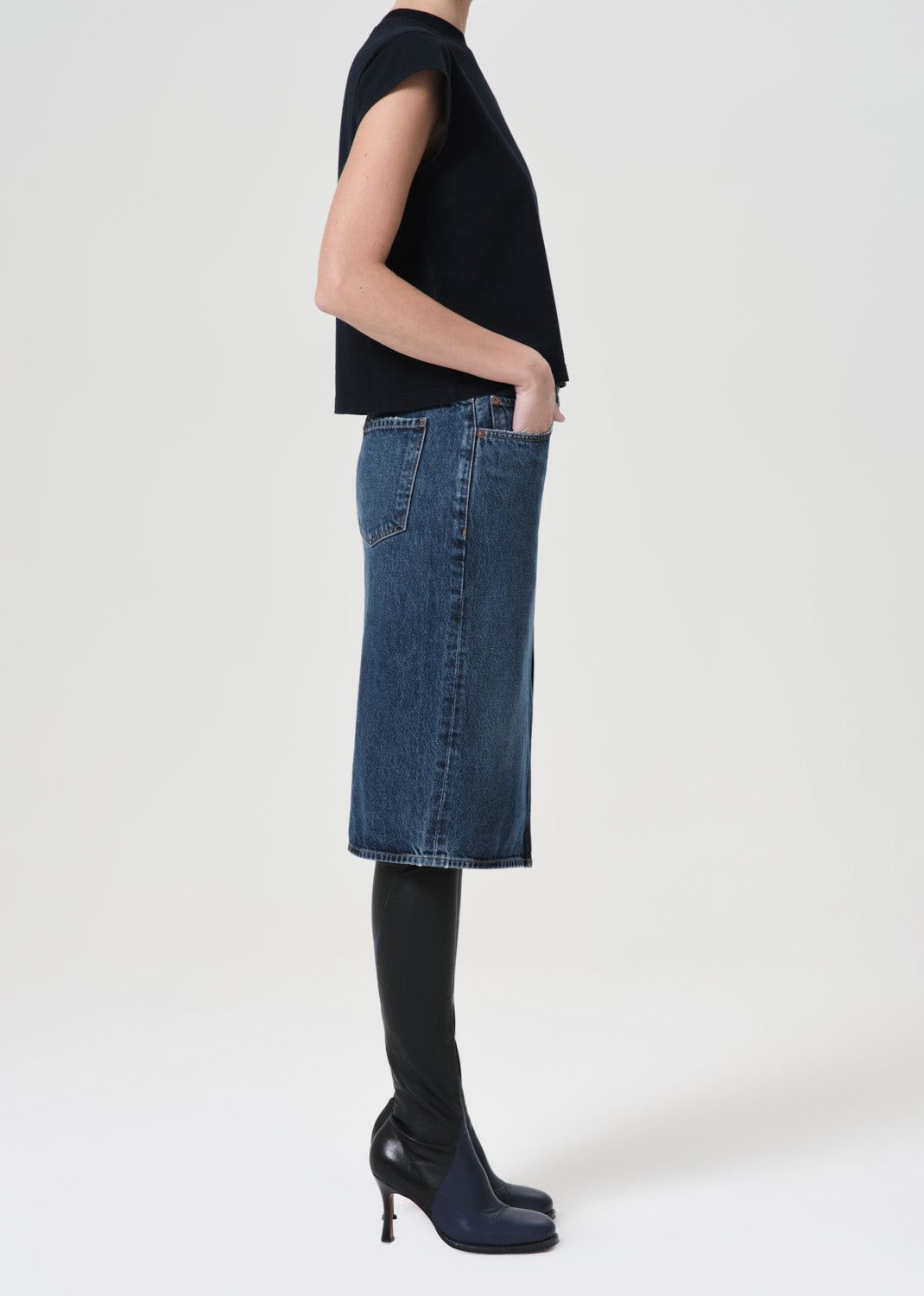 Jupes Agolde Gaia Pencil Skirt Femme Sphere | LJNZY-7038