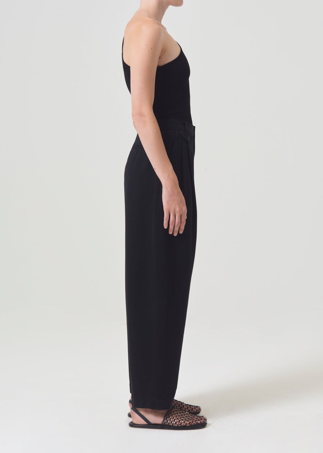 Pantalon Agolde Becker Chino Femme Noir | KXWAU-1407