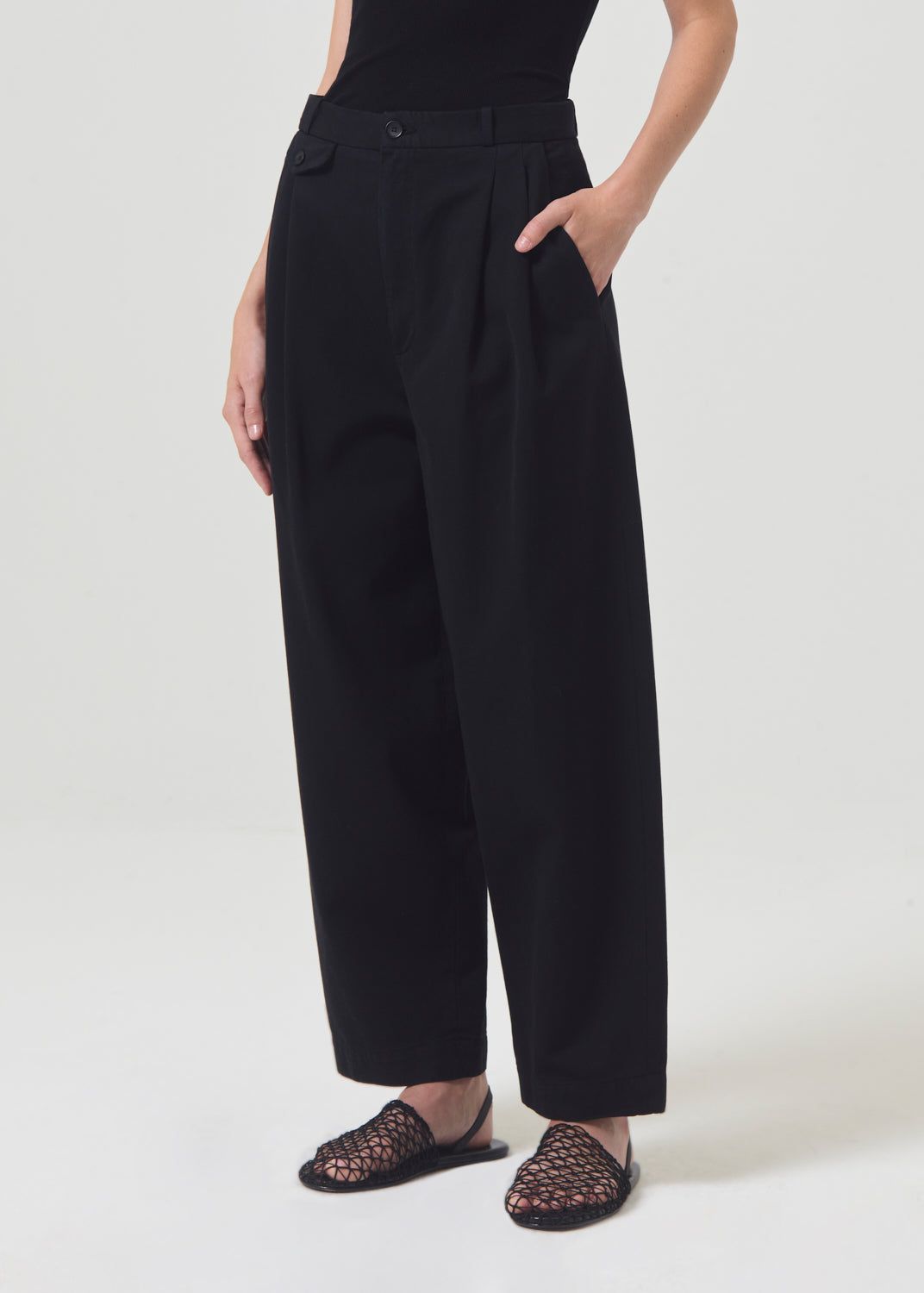 Pantalon Agolde Becker Chino Femme Noir | KXWAU-1407