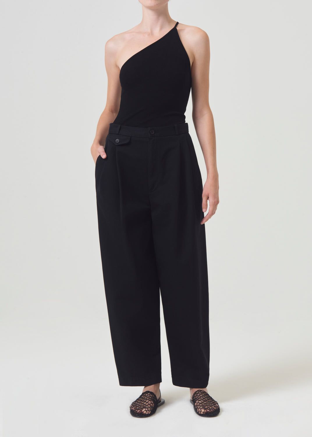 Pantalon Agolde Becker Chino Femme Noir | KXWAU-1407