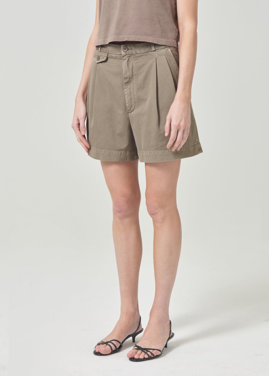 Pantalon Agolde Becker Short Femme Bark | EGHSV-8976